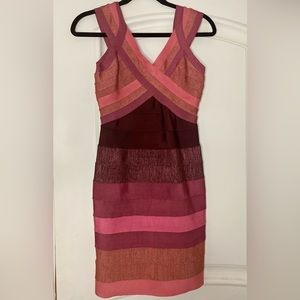 Multi Pink Bandage Dress- Medium-NEW NO TAG (Never Worm)